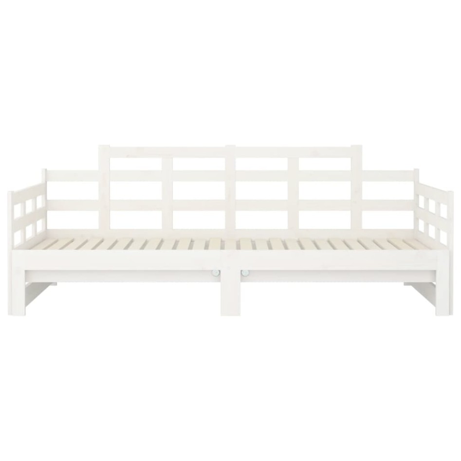 Sofá cama extraíble sin colchón blanco 2x(90x200)