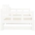Sofá cama extraíble sin colchón blanco 2x(90x200)