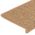 Alfombrilla autoadhesiva escalera sisal 15uds naranja