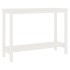 Mesa consola de madera maciza de pino blanco 110x40x80