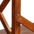 Estantería de madera maciza de acacia acabado miel 60x30x160