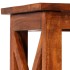 Estantería de madera maciza de acacia acabado miel 60x30x160
