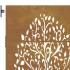 Puerta de jardín acero corten diseño árbol 85x150