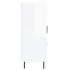 Aparador de madera contrachapada blanco brillante 69,5x34x90