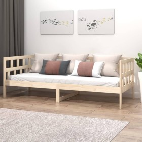 Sofá cama madera maciza de pino 80x200