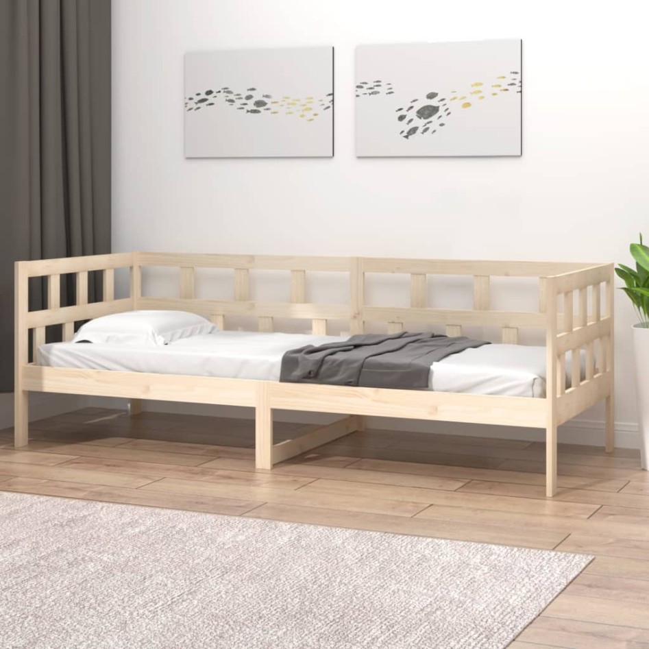 Sofá cama madera maciza de pino 80x200