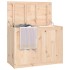 Baúl para la colada madera maciza de pino 88,5x44x66