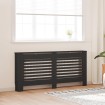 Cubierta para radiador MDF negro 172x19x81,5 cm