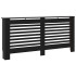 Cubierta para radiador MDF negro 172x19x81,5