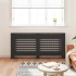 Cubierta para radiador MDF negro 172x19x81,5