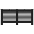 Cubierta para radiador MDF negro 172x19x81,5