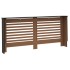 Cubierta para radiador MDF negro 172x19x81,5