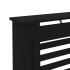 Cubierta para radiador MDF negro 172x19x81,5
