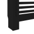 Cubierta para radiador MDF negro 172x19x81,5