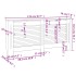 Cubierta para radiador MDF negro 172x19x81,5