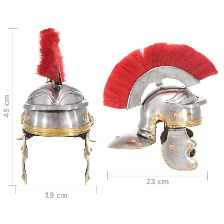 Réplica de casco de soldado romano rol en vivo acero