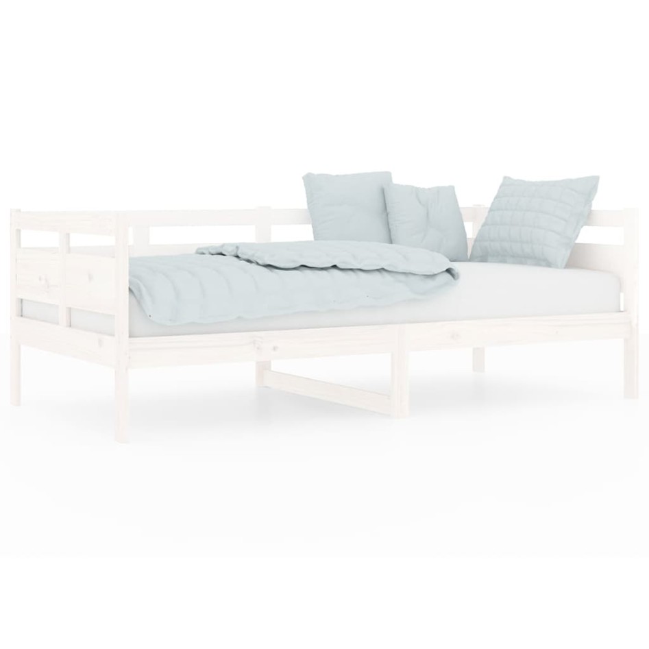 Sofá cama madera maciza de pino blanco 90x190