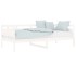 Sofá cama madera maciza de pino blanco 90x190