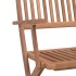 Set comedor de jardín plegable 5 piezas madera maciza de