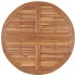 Mesa de comedor de jardín plegable teca maciza Ø110x75