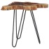 Mesa de centro de madera maciza de teca y polirresina 70x45