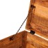 Cofre de almacenamiento cúbico de madera de mango