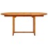 Mesa de comedor jardín madera maciza acacia (120-170)x80x75