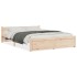 Estructura de cama sin colchón madera maciza 140x200
