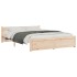 Estructura de cama sin colchón madera maciza 140x200