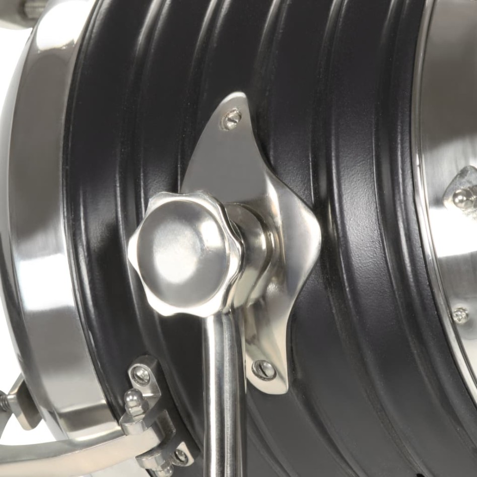 Lámpara de suelo con trípode madera maciza mango negro 171