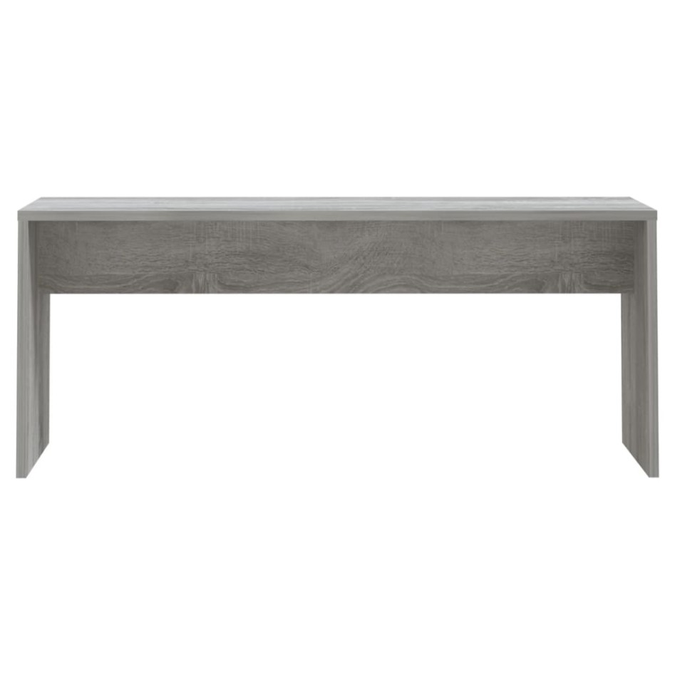 Set de comedor 3 pzas madera de ingeniería gris