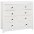 Armario auxiliar madera maciza de pino blanco 100x40x90