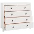 Armario auxiliar madera maciza de pino blanco 100x40x90