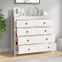 Armario auxiliar madera maciza de pino blanco 100x40x90