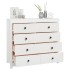 Armario auxiliar madera maciza de pino blanco 100x40x90