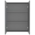 Armario de espejo de baño MDF gris antracita 60x15x75