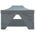 Carpa plegable profesional 4 paredes acero gris antracita 3x4
