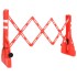 Barrera de tráfico plegable roja 210x50x105