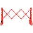 Barrera de tráfico plegable roja 210x50x105