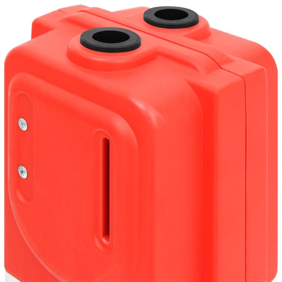 Barrera de tráfico plegable roja 210x50x105