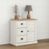 Aparador con cajones VIGO madera maciza pino blanco 78x40x75