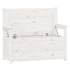 Banco de madera maciza de pino blanco 112,5x51,5x96,5