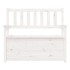 Banco de madera maciza de pino blanco 112,5x51,5x96,5