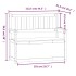 Banco de madera maciza de pino blanco 112,5x51,5x96,5