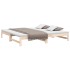Sofá cama extraíble madera maciza de pino 2x(90x200)