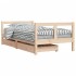 Estructura de cama infantil con cajones madera de pino
