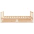 Estructura de cama infantil con cajones madera de pino