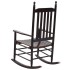 Mecedora con asiento curvo madera de álamo