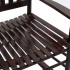 Mecedora con asiento curvo madera de álamo
