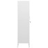 Armario de taquilla de acero blanco 35x46x180